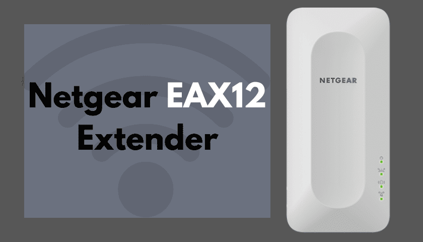 Netgear EAX12 setup